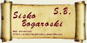 Sisko Bogaroški vizit kartica
